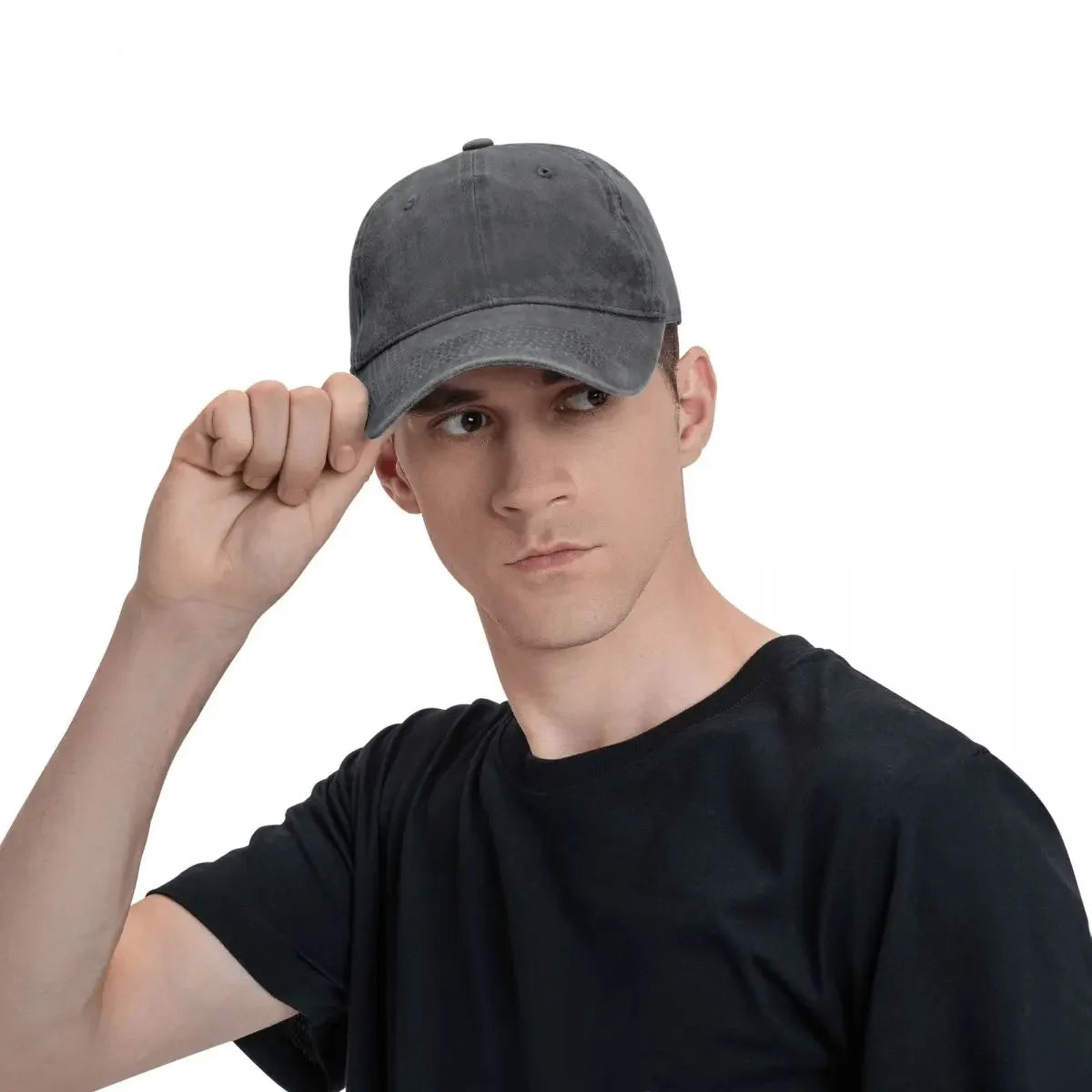 Casual Versatile Yeshua Faith-Themed Printed Washed Baseball Cap, Suitable for Golf, Casual Wear, And Outdoor Activities, Unisex
