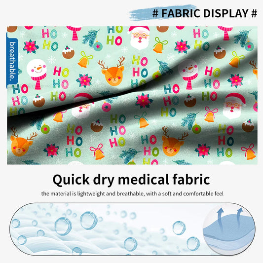 Unisex Printed Scrub Top – Soft, Breathable & Professional Workwear