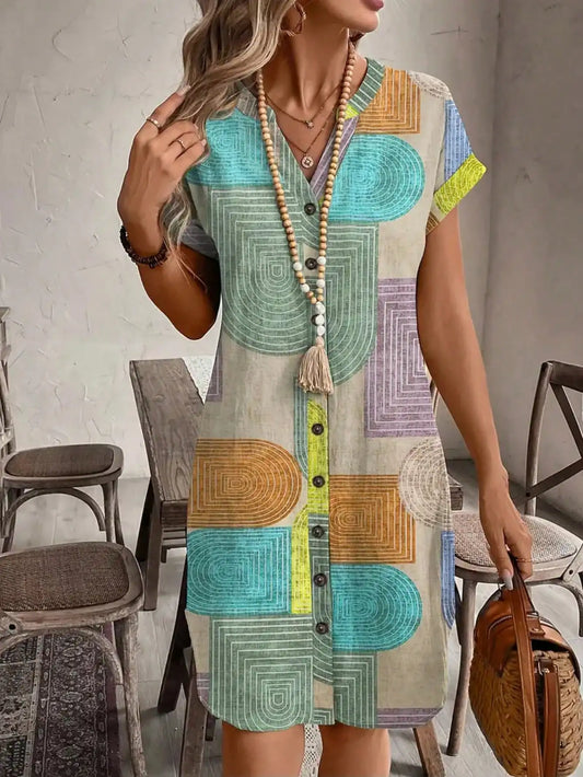 Geometric Summer Dress