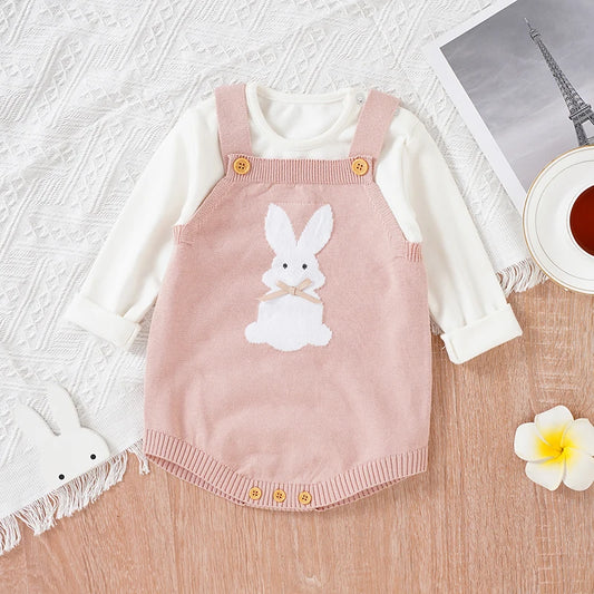 Baby Rabbit Knitted Bodysuit