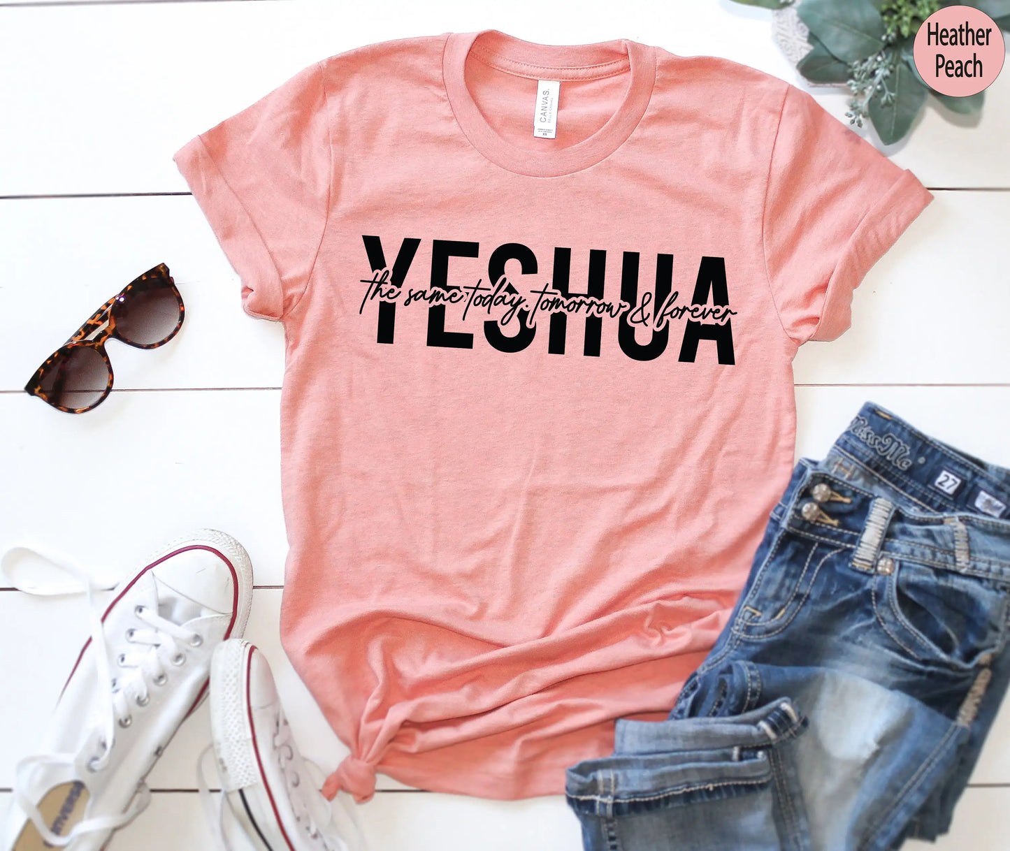 Yeshua Christian Bible Verse Graphic Tee