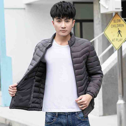 Lightweight Packable Down Jacket - Casual Slim Fit Winter Coat