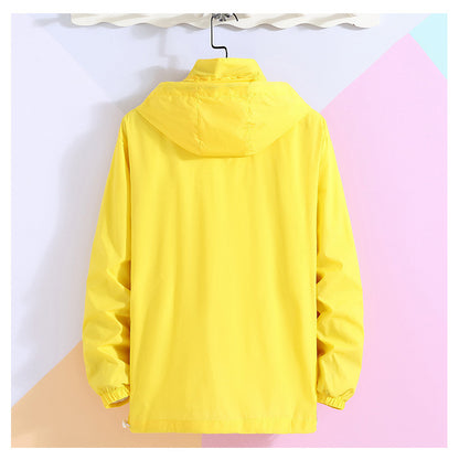 Men’s Lightweight Windbreaker – Sunscreen UV Protection Hooded Jacket