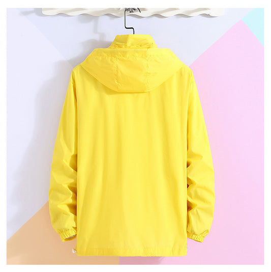 Men’s Lightweight Windbreaker – Sunscreen UV Protection Hooded Jacket