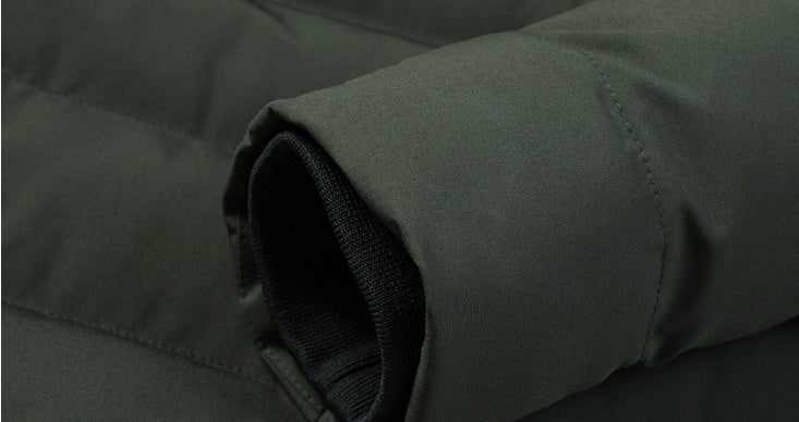 Men’s Heated Winter Jacket – USB Smart Electric Hooded Down Coat