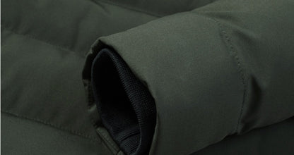 Men’s Heated Winter Jacket – USB Smart Electric Hooded Down Coat