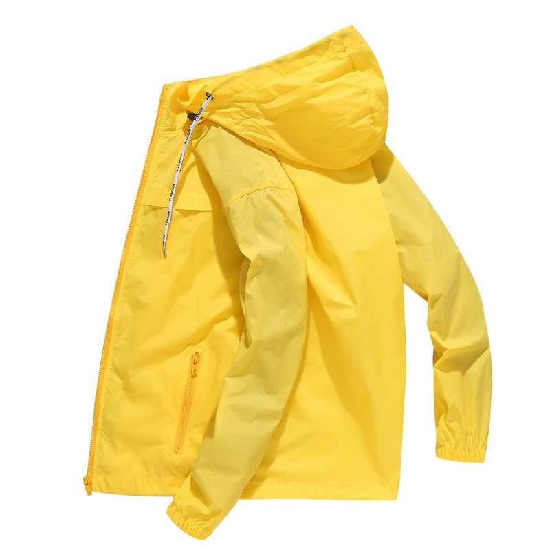 Men’s Lightweight Windbreaker – Sunscreen UV Protection Hooded Jacket