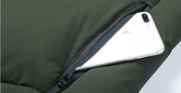 Men’s Heated Winter Jacket – USB Smart Electric Hooded Down Coat