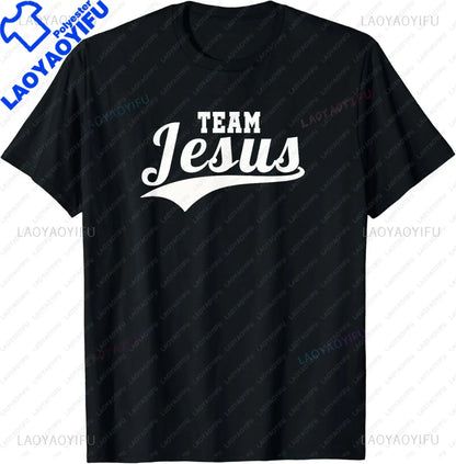 Funny Team Jesus Christian Faith Pray God Religious T-Shirt Funny Jesus Clothes  T Shirts for Men  Graphic T Shirts