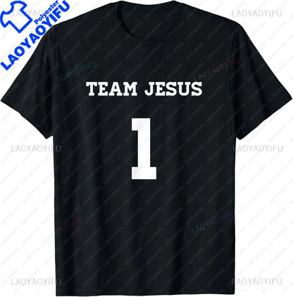 Funny Team Jesus Christian Faith Pray God Religious T-Shirt Funny Jesus Clothes  T Shirts for Men  Graphic T Shirts