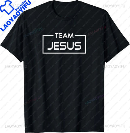 Funny Team Jesus Christian Faith Pray God Religious T-Shirt Funny Jesus Clothes  T Shirts for Men  Graphic T Shirts
