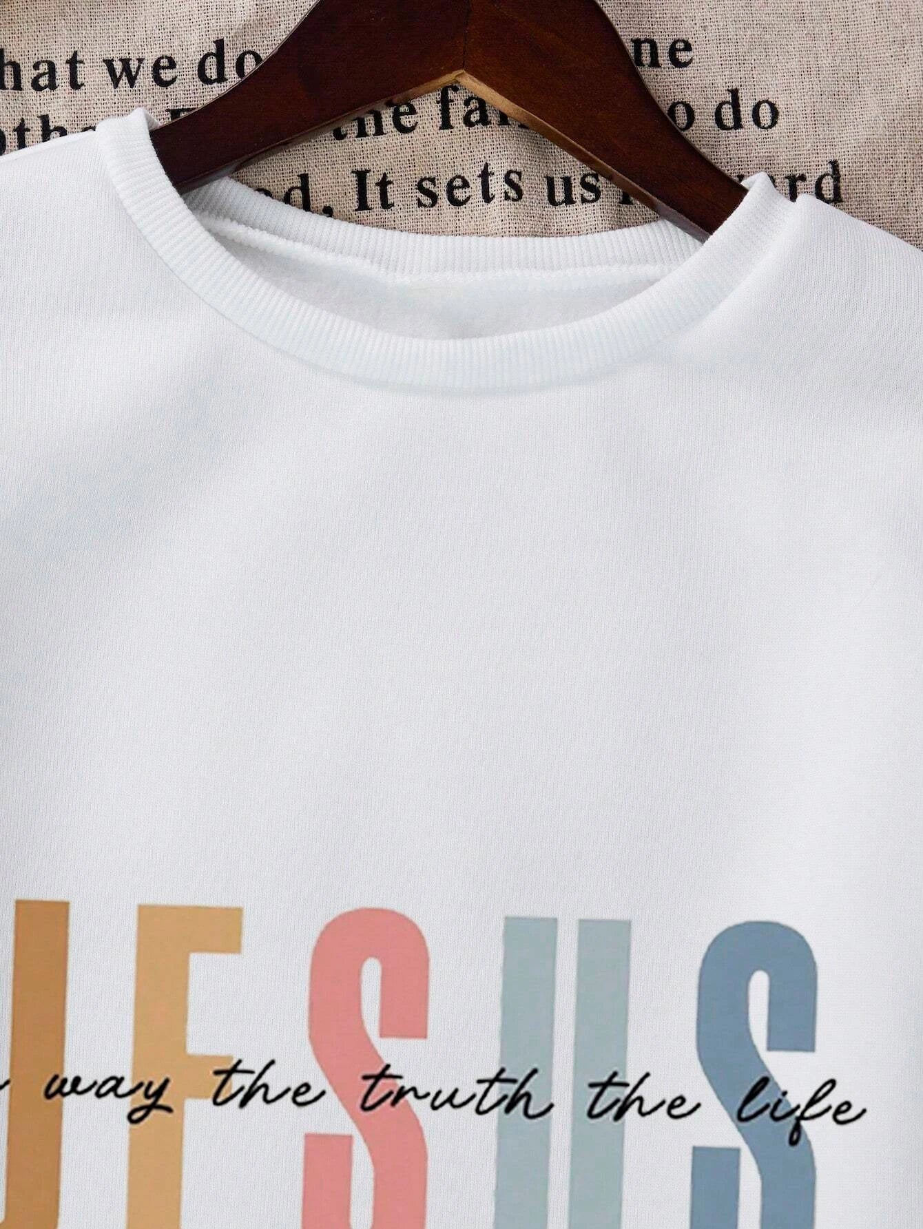Jesus Is the Way, the Truth and the Life – Cozy Christian Fleece Sweatshirt (Unisex)