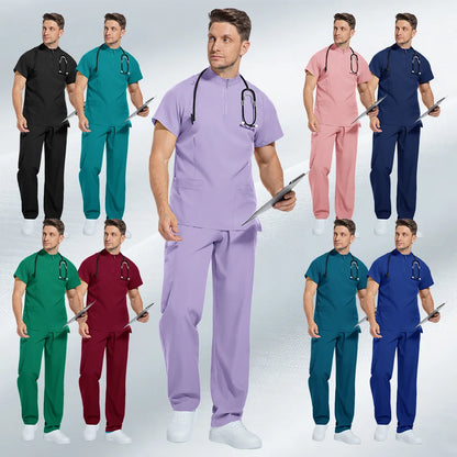Modern Stretch Scrub Set – Zip Neck Unisex