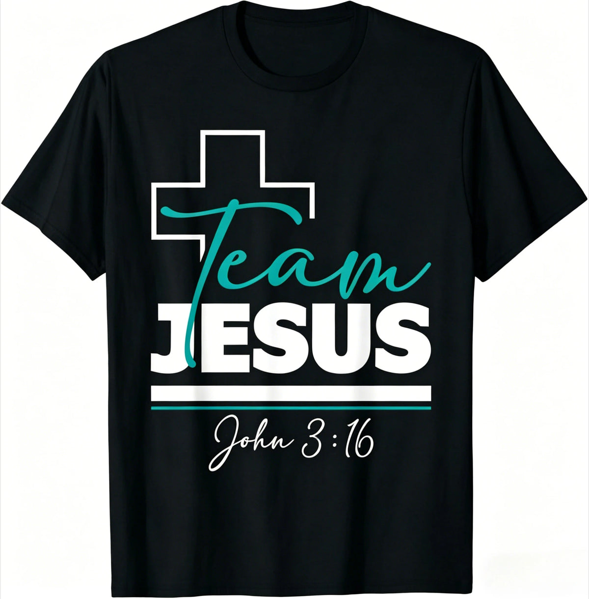 Team Jesus 12 Christian Graphic Tee – Matthew 28:19 Faith Tee