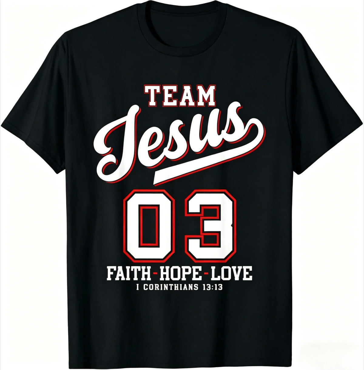 Team Jesus 12 Christian Graphic Tee – Matthew 28:19 Faith Tee