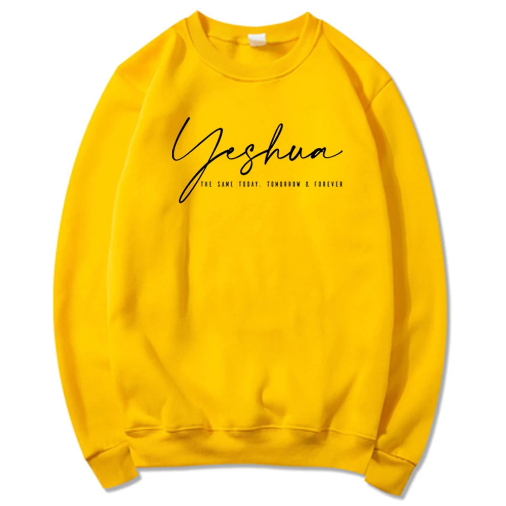 Yeshua Christian Sweatshirt – Faith Aesthetic Jesus Shirt for Women