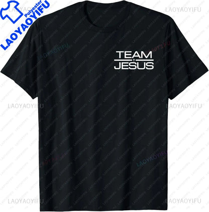 Funny Team Jesus Christian Faith Pray God Religious T-Shirt Funny Jesus Clothes  T Shirts for Men  Graphic T Shirts