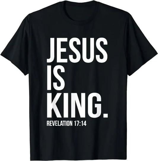 Jesus Is King Christian Bible Verse Graphic T-Shirt