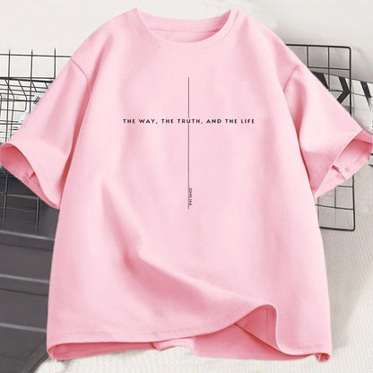 John 14 6 T Shirt Yeshua Jesus Is King Merch Tshirt The Way The Truth The Life Jesus Christian T-shirt Faith Over Fear Cross