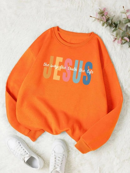 Jesus Is the Way, the Truth and the Life – Cozy Christian Fleece Sweatshirt (Unisex)