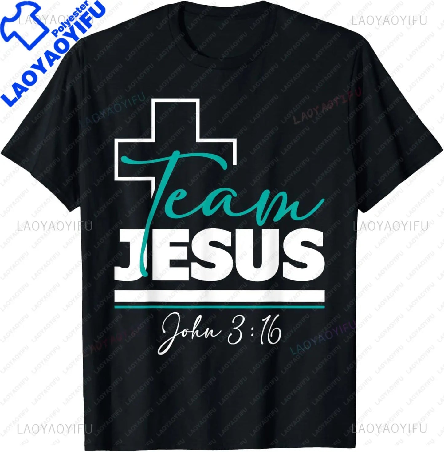 Funny Team Jesus Christian Faith Pray God Religious T-Shirt Funny Jesus Clothes  T Shirts for Men  Graphic T Shirts