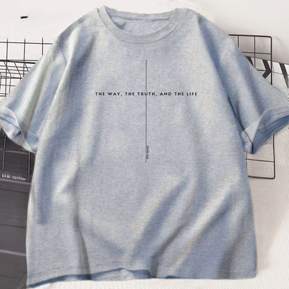 John 14 6 T Shirt Yeshua Jesus Is King Merch Tshirt The Way The Truth The Life Jesus Christian T-shirt Faith Over Fear Cross