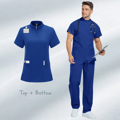 Modern Stretch Scrub Set – Zip Neck Unisex