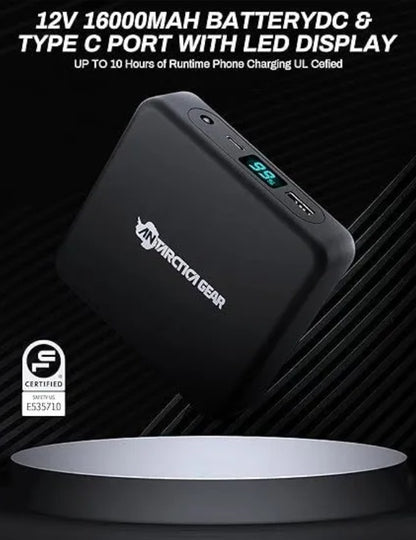 Heated Jacket for Men – Soft Shell USB Heated Winter Coat with Hood